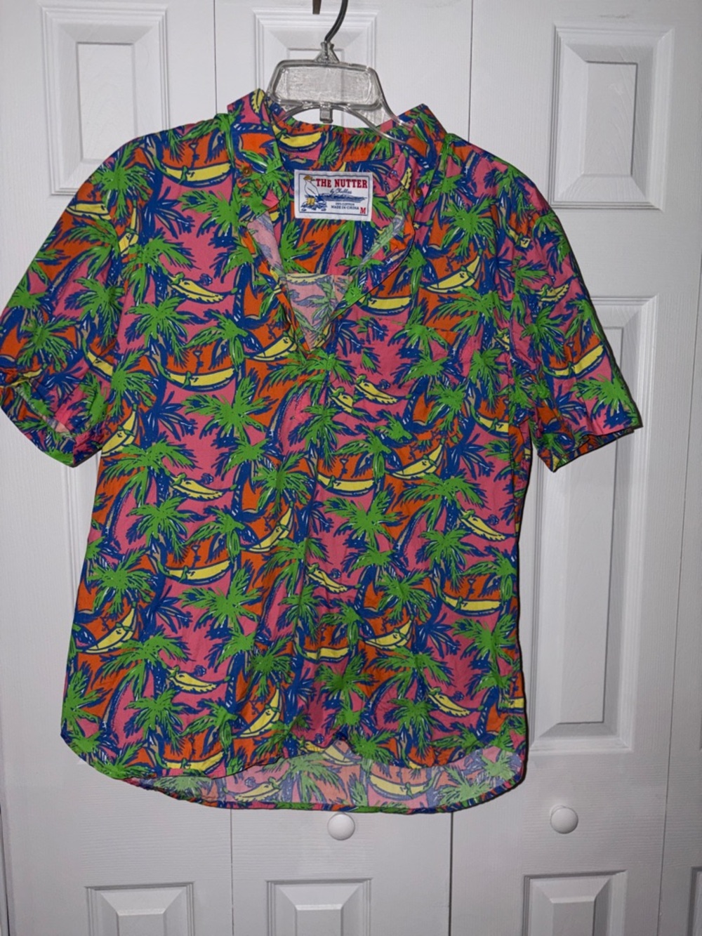 chubbies the nutter Pink Tropical Palm Print Short-Sleeve Shirt